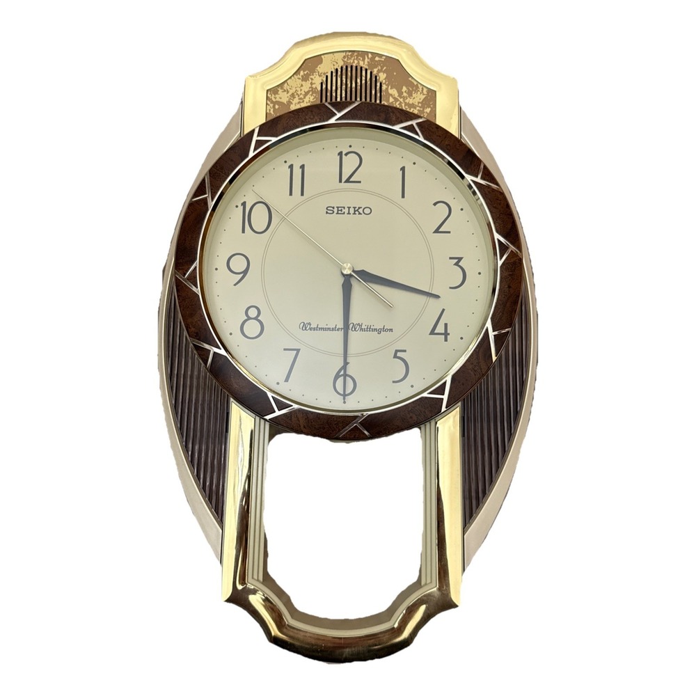 Seiko Westminster-Whittington Wall‎ Clock Battery Operated Chime 17" Plastic